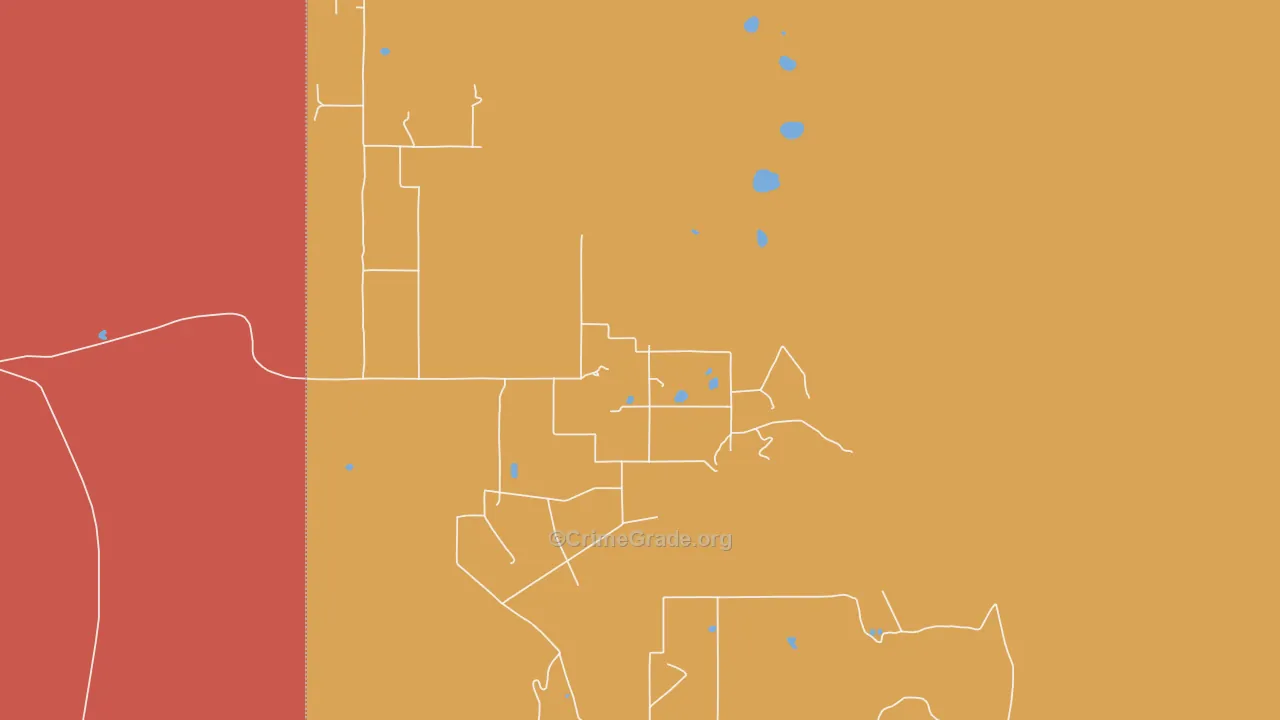 Escudilla Bonita, NM Map of Robbery Rates