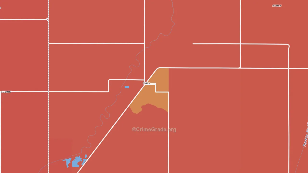 Essex, IA Map of Robbery Rates
