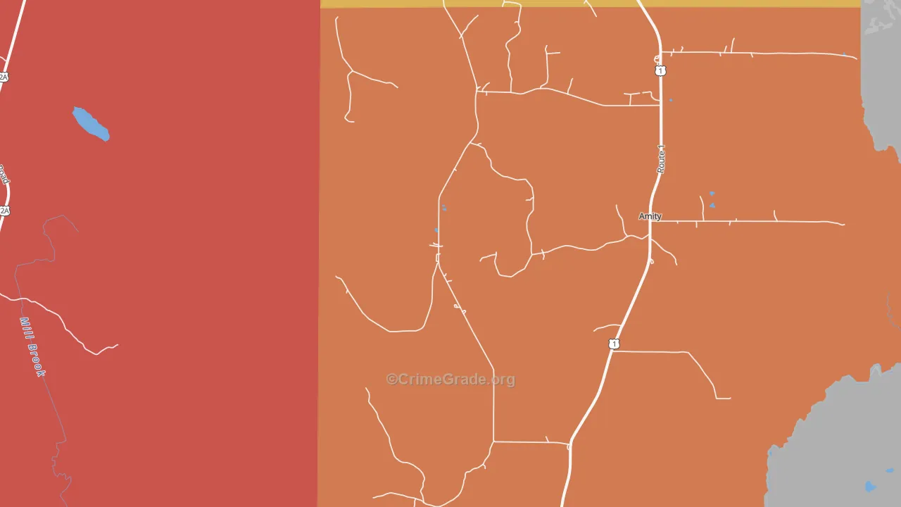 Estabrook Settlement, ME Map of Robbery Rates