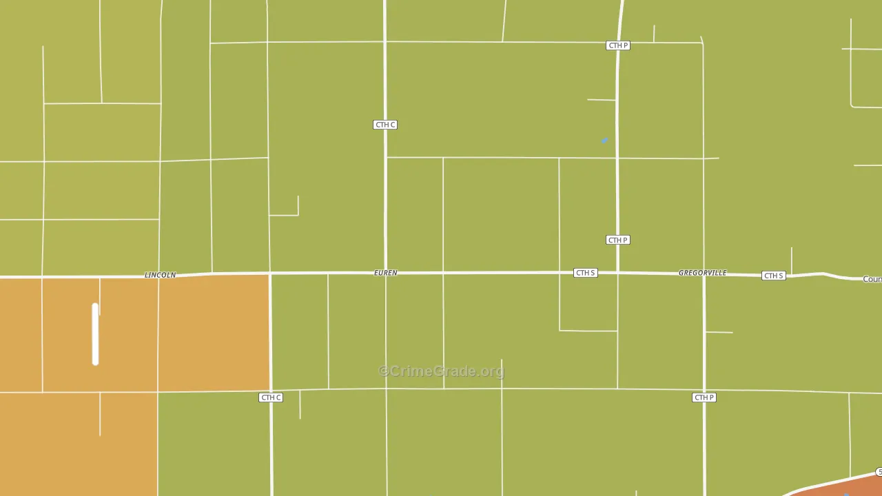 Euren, WI Map of Robbery Rates