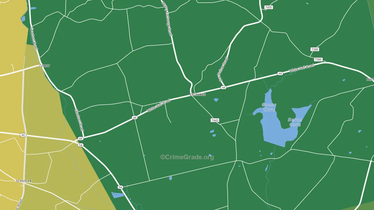 Exchange, PA Map of Robbery Rates
