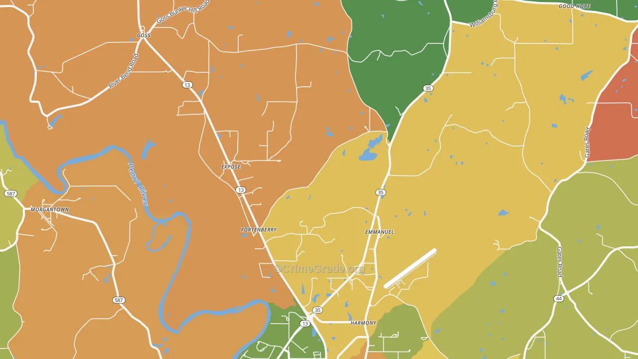 Expose, MS Map of Robbery Rates