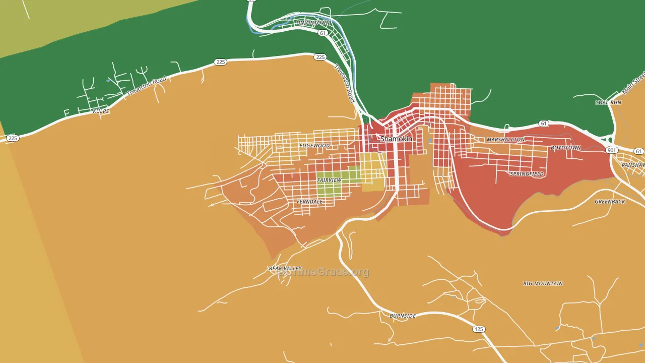 Fairview-Ferndale, PA Map of Robbery Rates