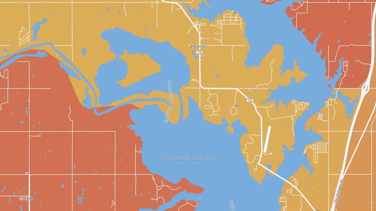 Fame, OK Map of Robbery Rates