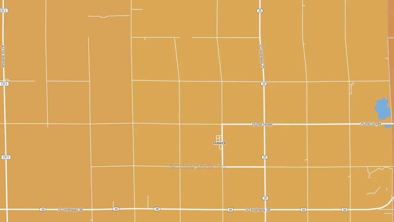 Farmer, SD Map of Robbery Rates