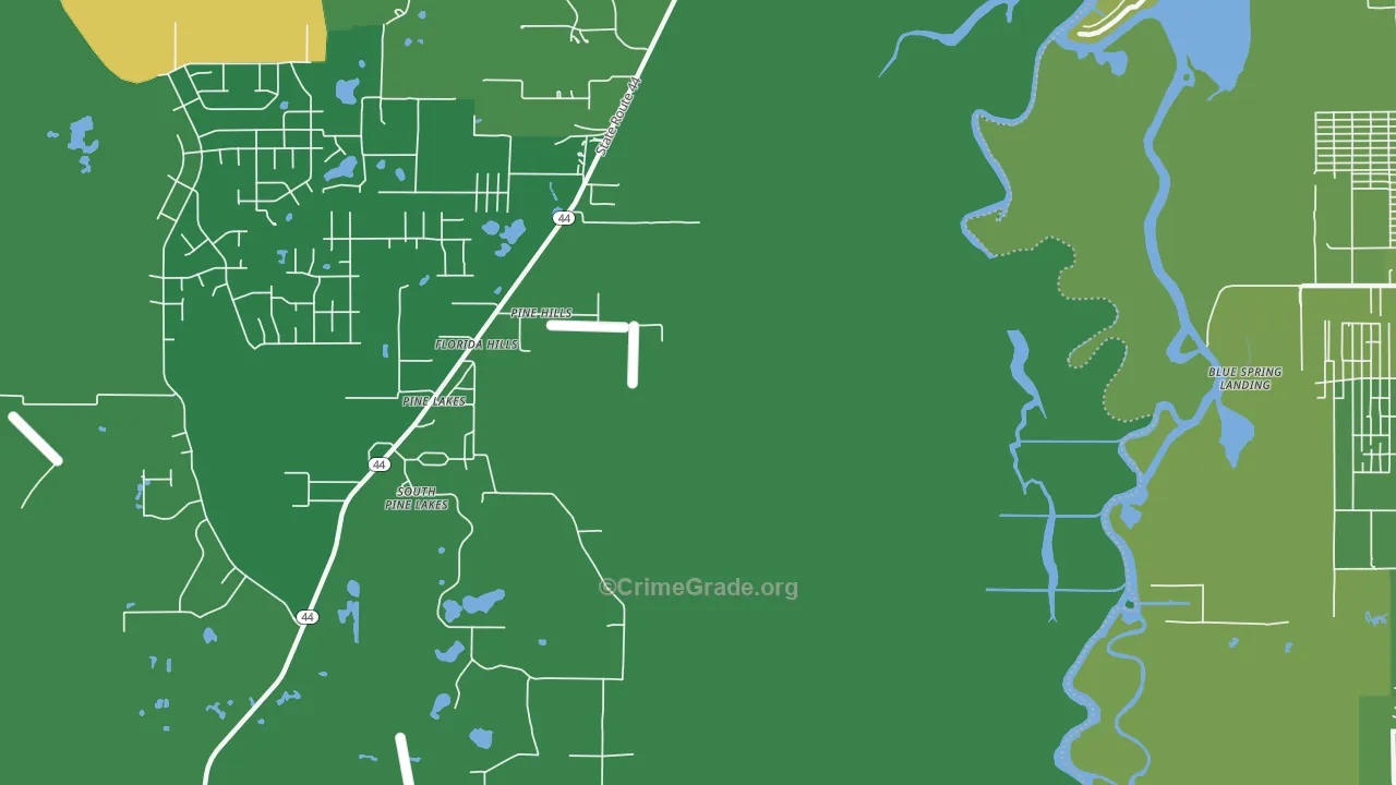 Fatio, FL Map of Robbery Rates