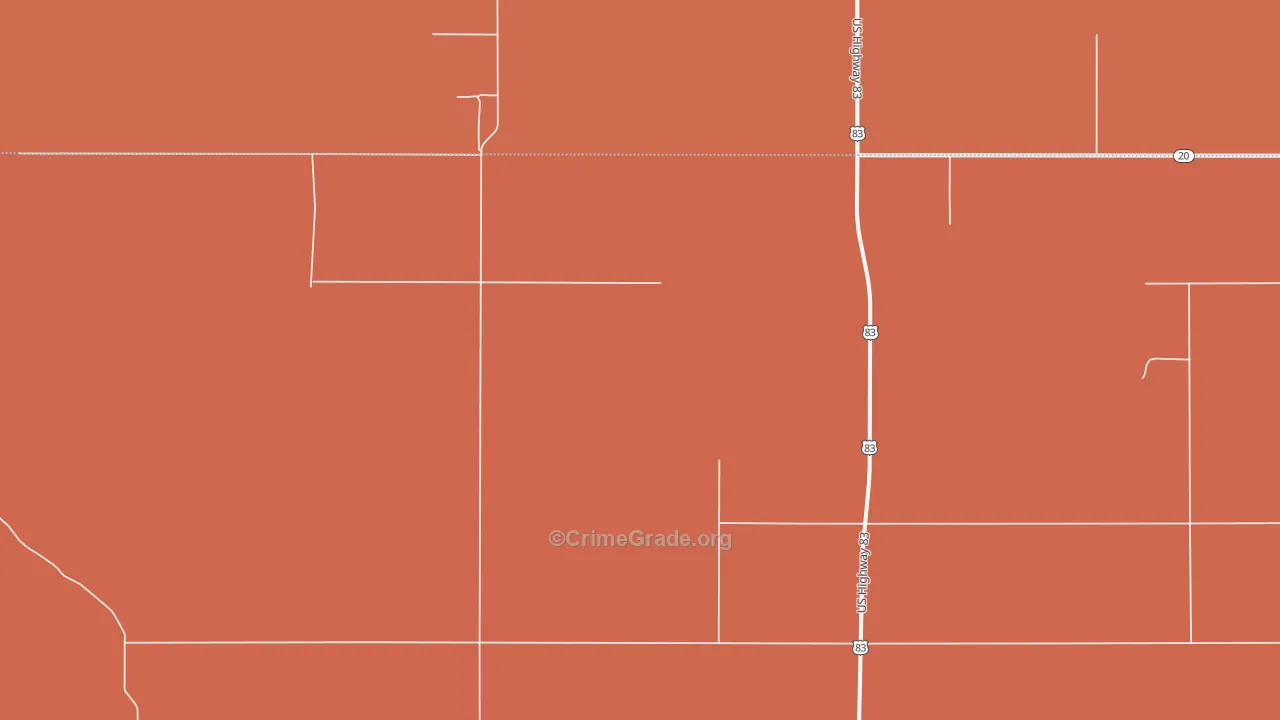 Fayette, SD Map of Robbery Rates