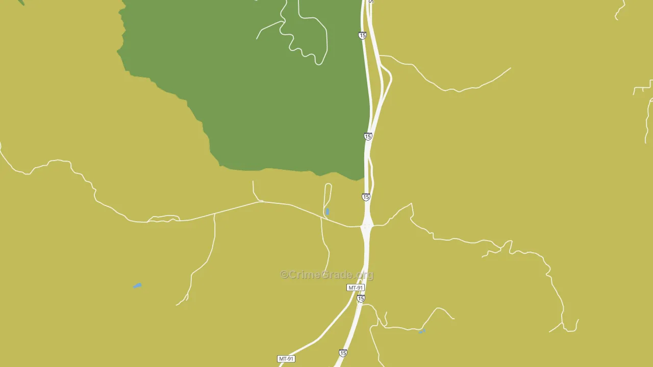 Feely, MT Map of Robbery Rates