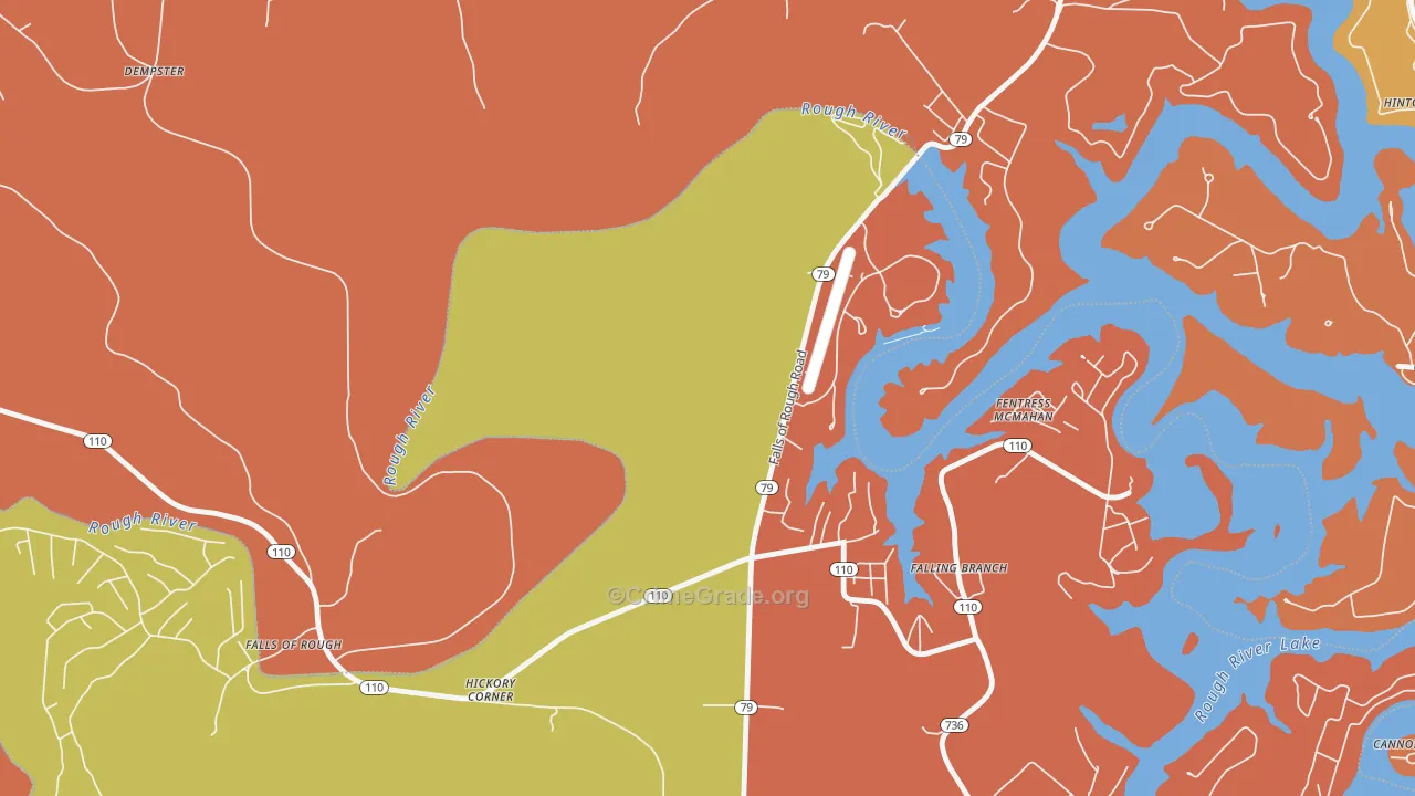 Fentress McMahan, KY Map of Robbery Rates