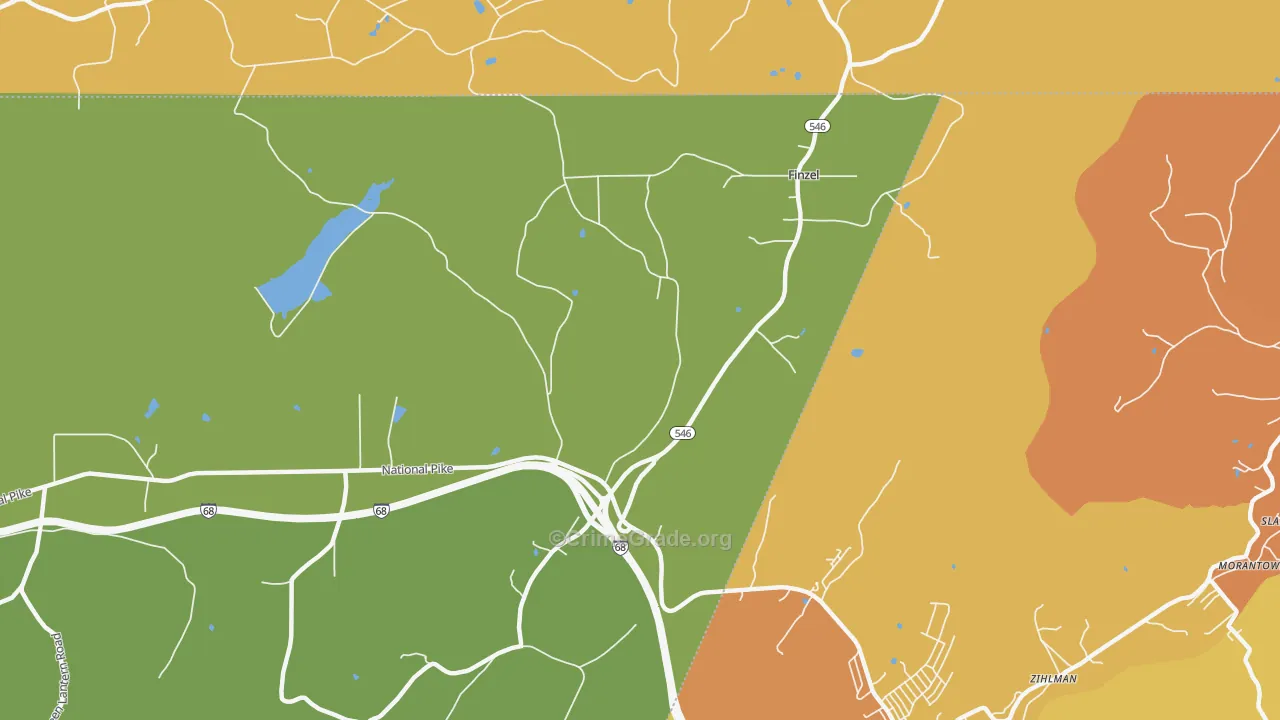 Finzel, MD Map of Robbery Rates