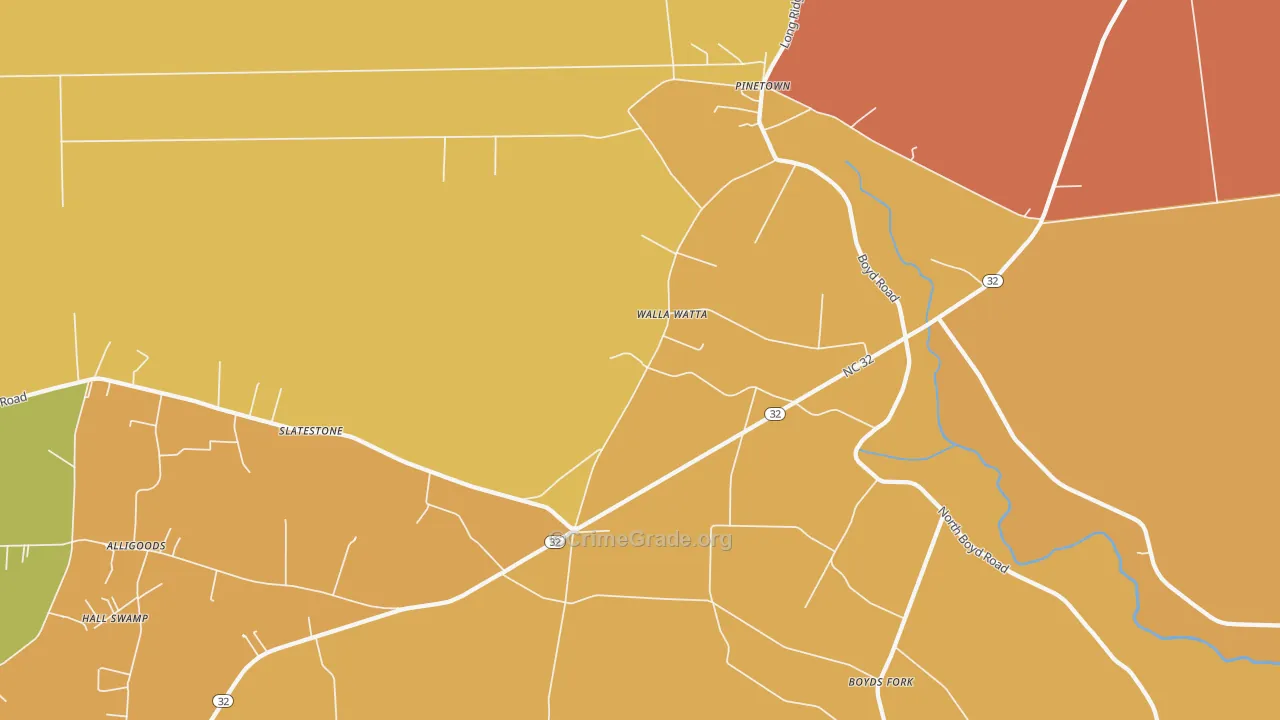 Five Points, NC Map of Robbery Rates