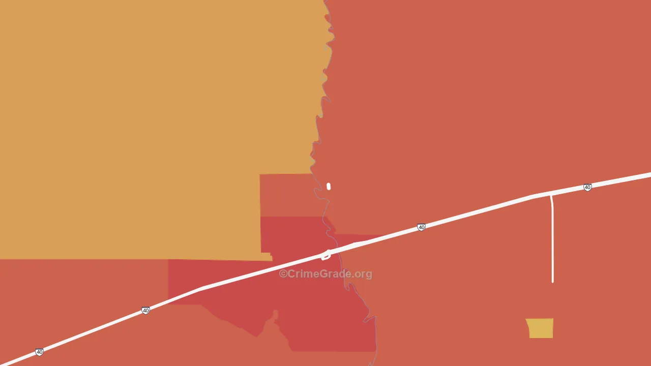 Five Points, NM Map of Robbery Rates