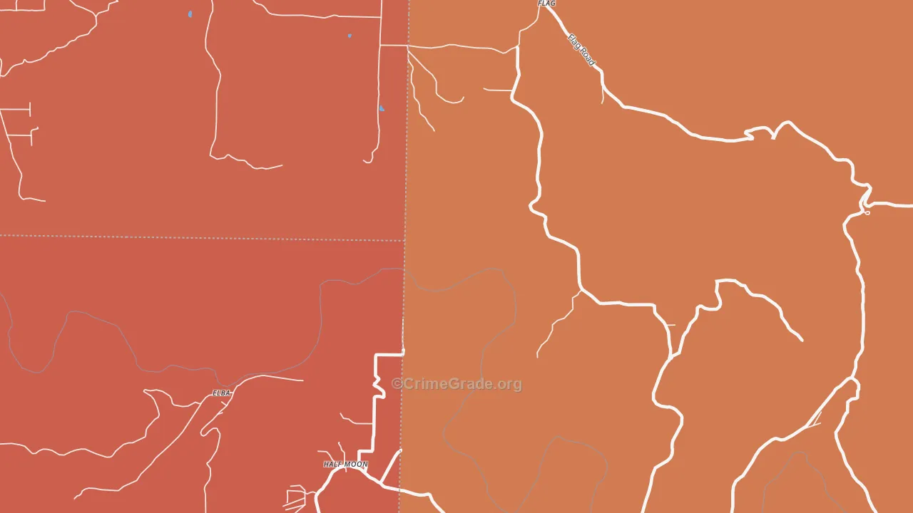 Flag, AR Map of Robbery Rates