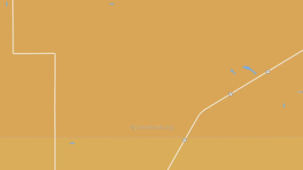Floweree, MT Map of Robbery Rates