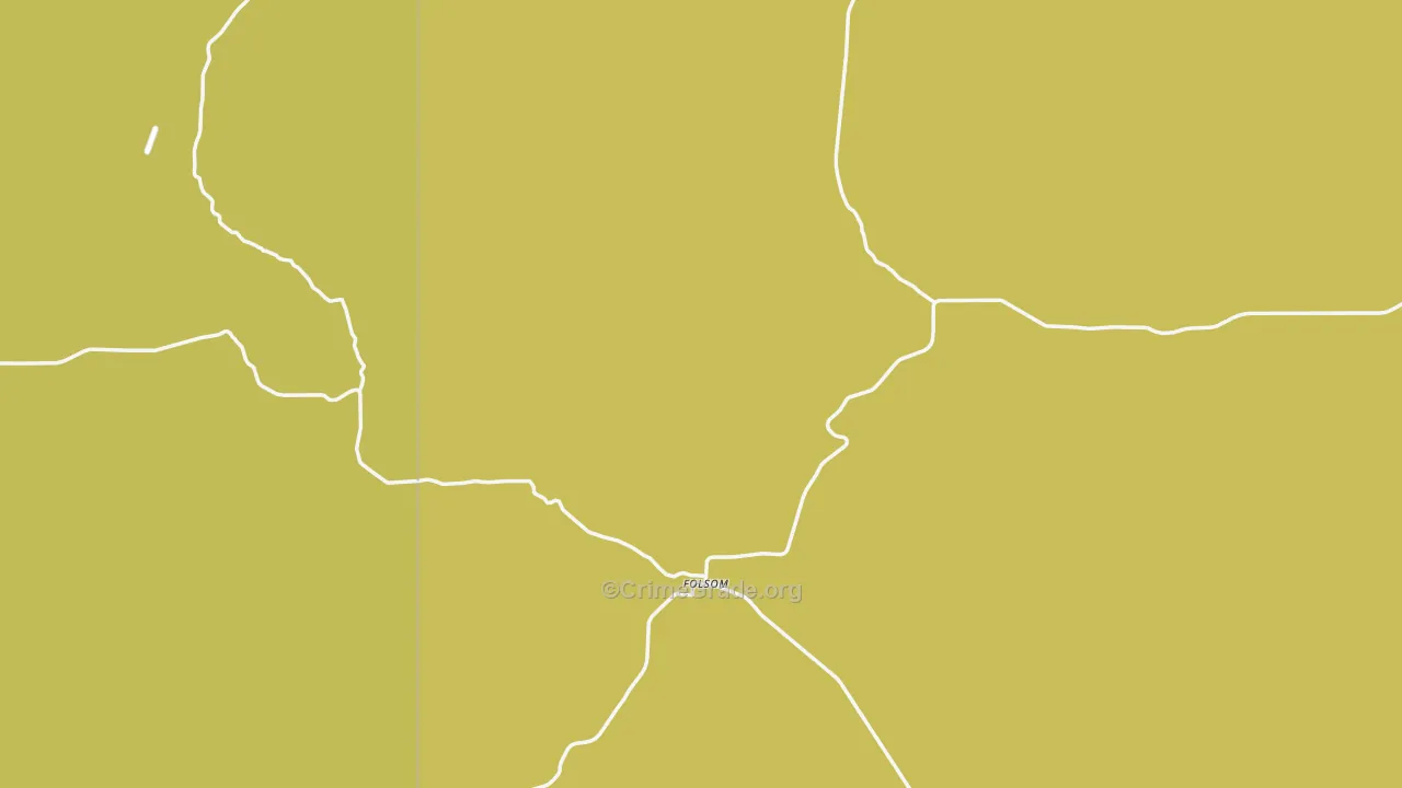 Folsom, NM Map of Robbery Rates