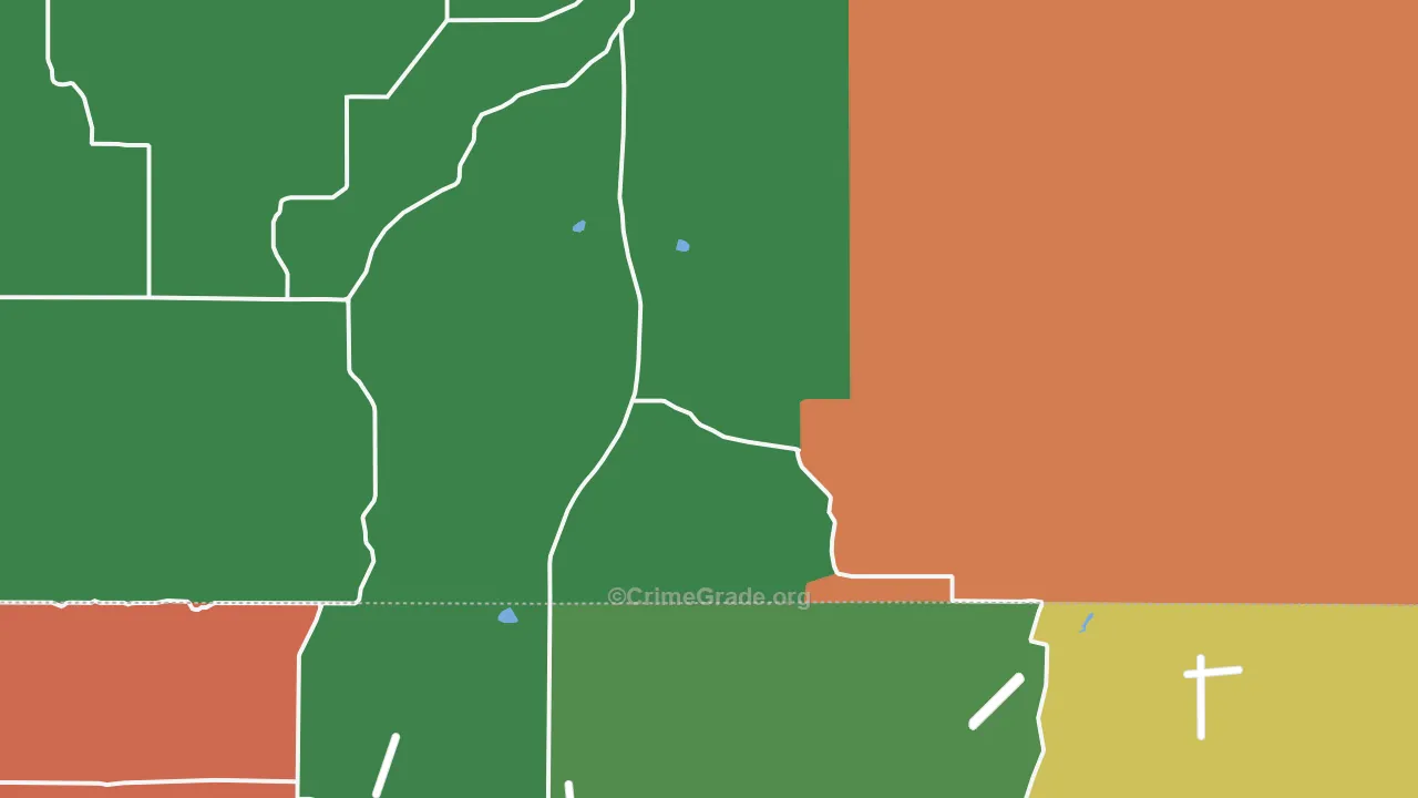 Fondis, CO Map of Robbery Rates