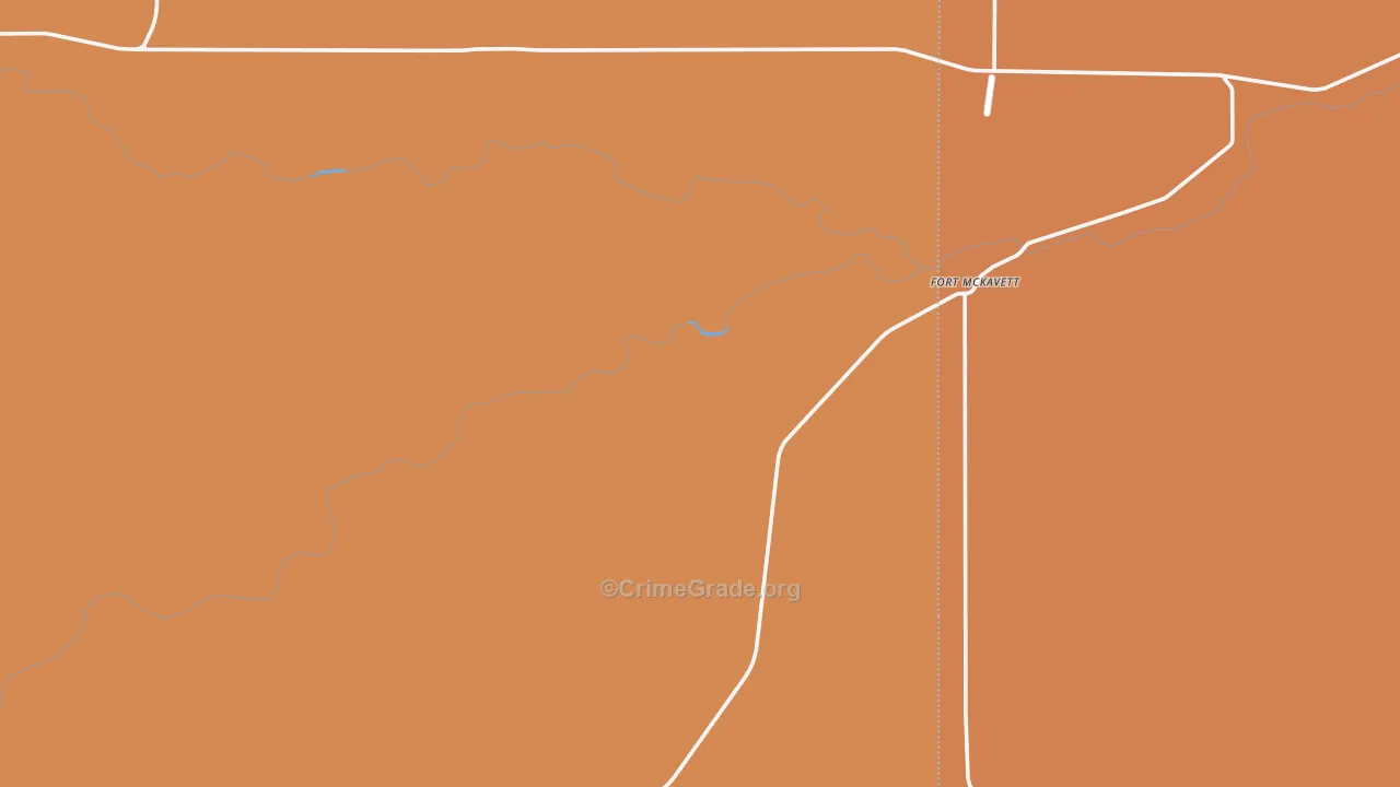 Fort Mc Kavett, TX Map of Robbery Rates