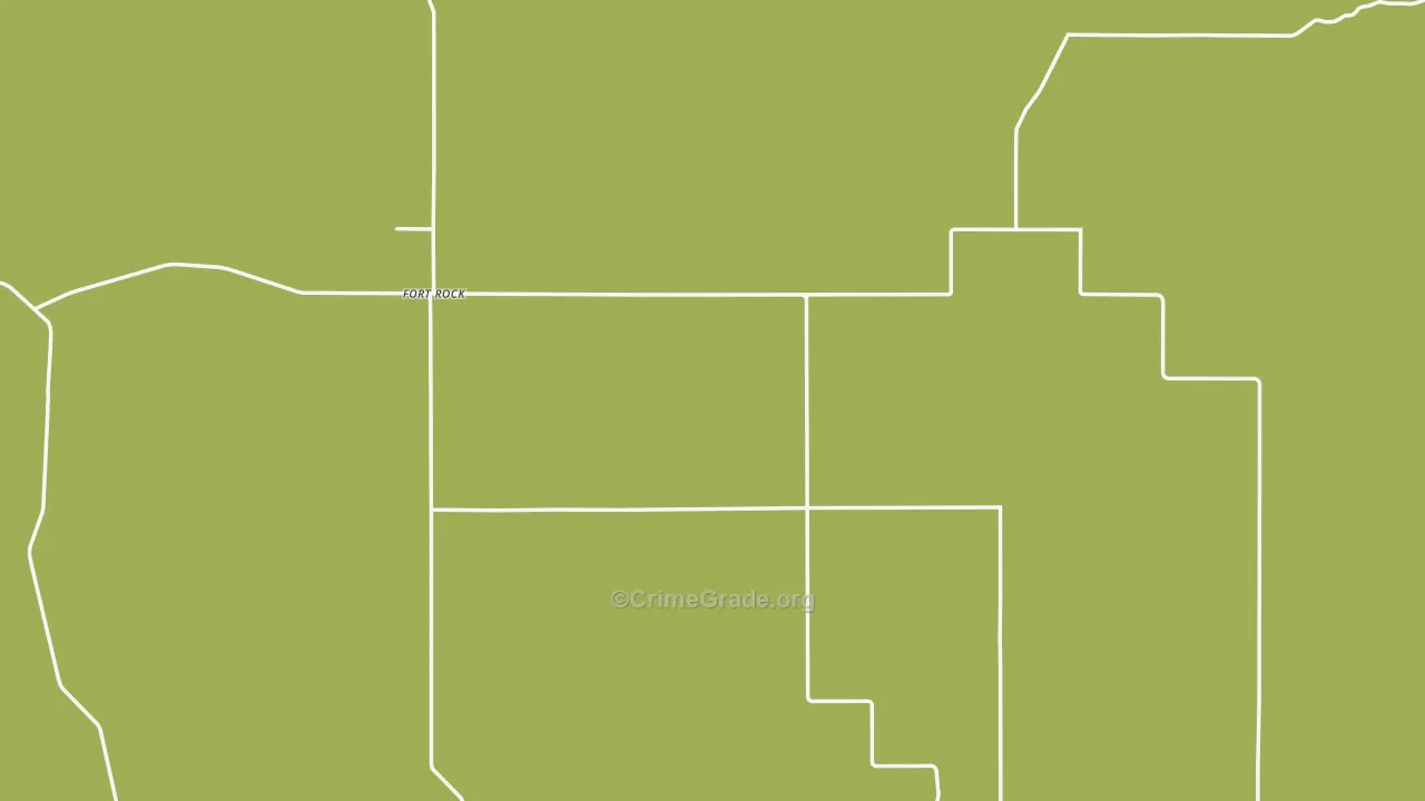 Fort Rock, OR Map of Robbery Rates