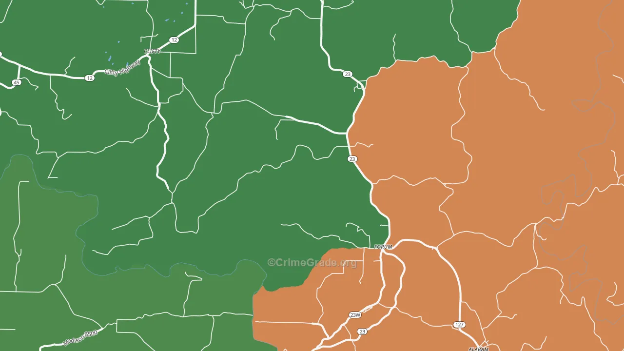 Forum, AR Map of Robbery Rates