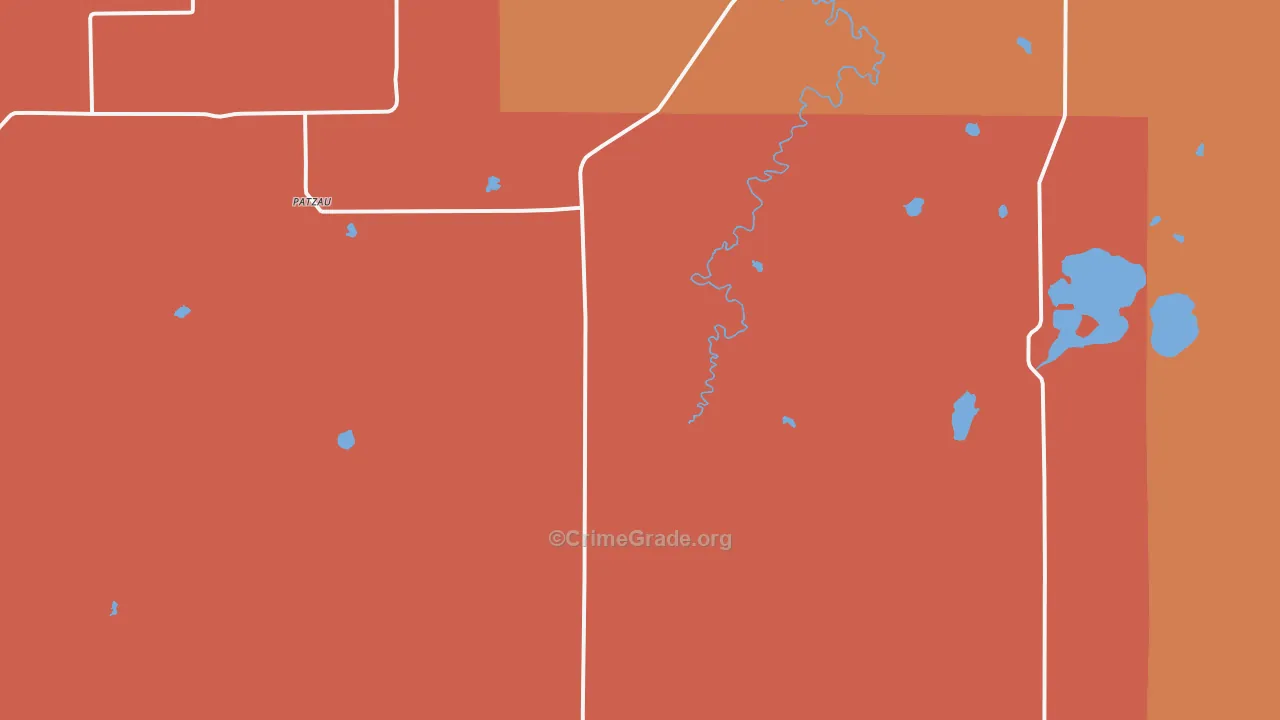 Foxboro, WI Map of Robbery Rates