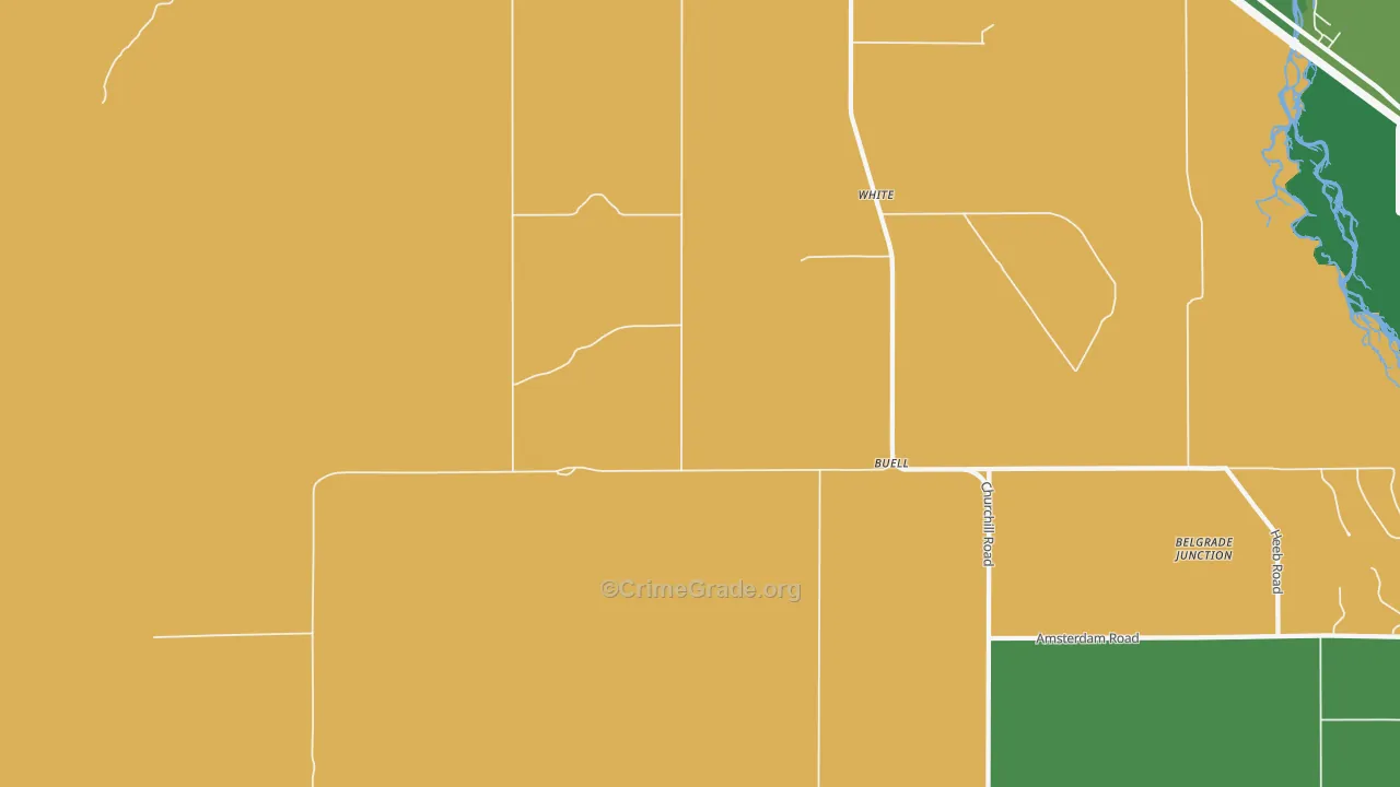 Francis, MT Map of Robbery Rates