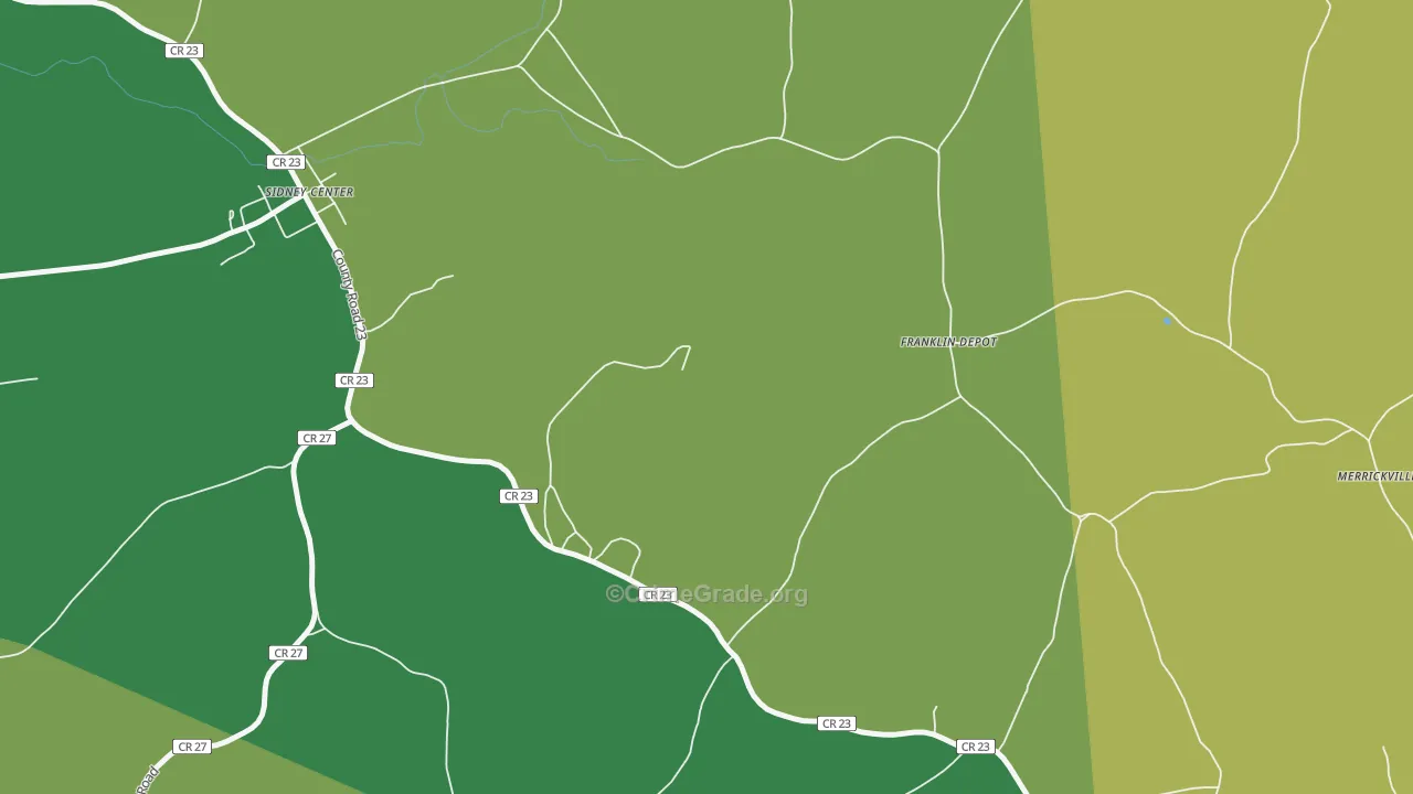Franklin Depot, NY Map of Robbery Rates