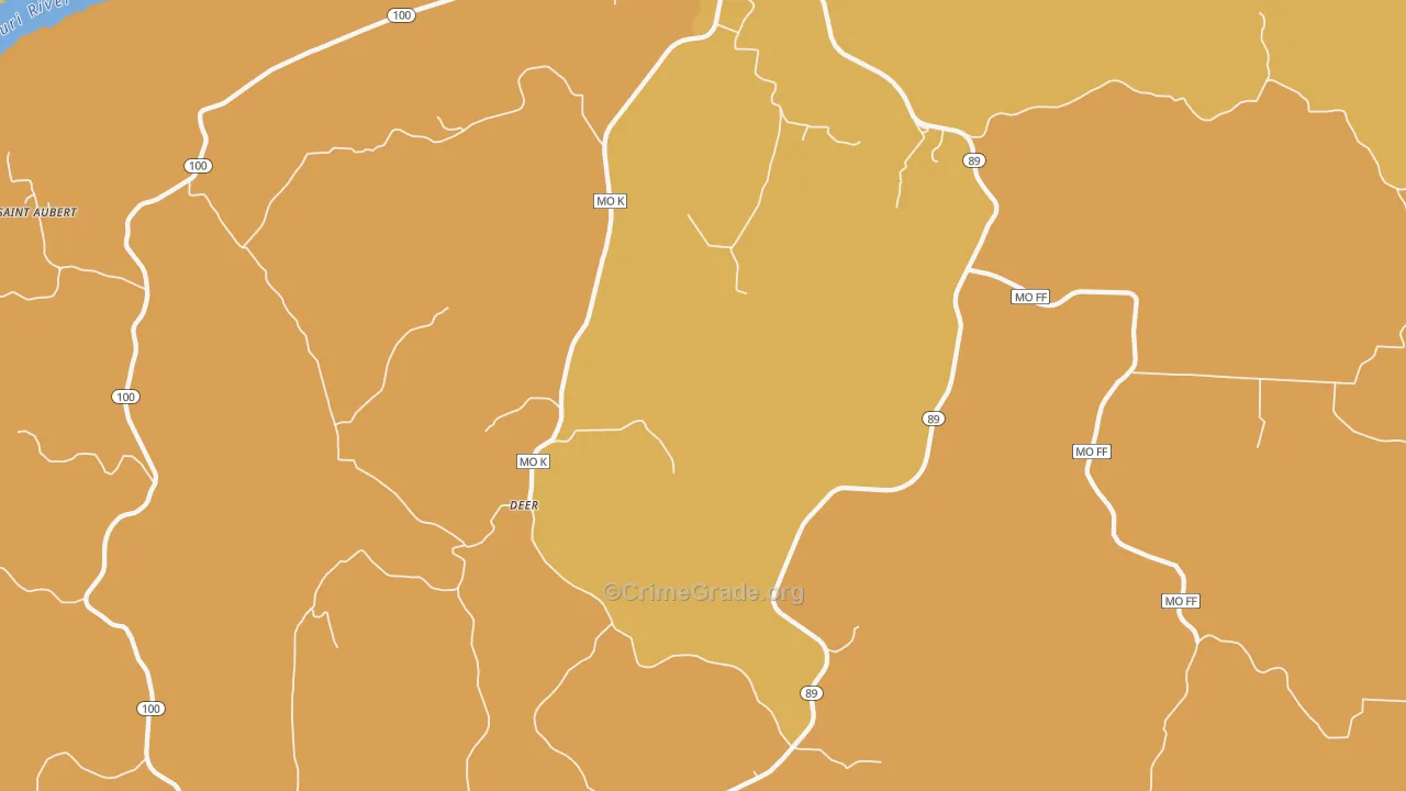 Freedom, MO Map of Robbery Rates