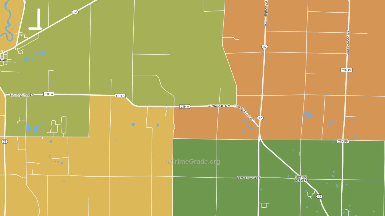 Freedom, WI Map of Robbery Rates
