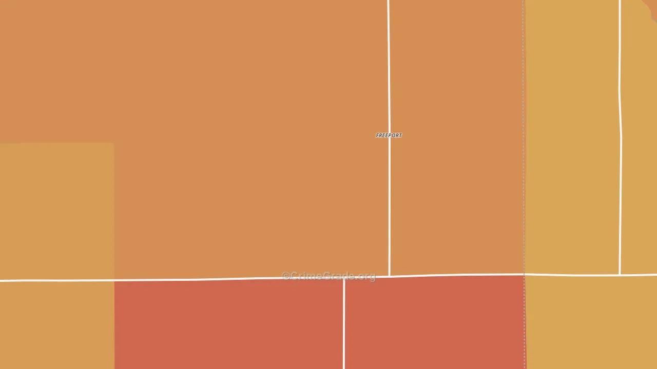 Freeport, KS Map of Robbery Rates