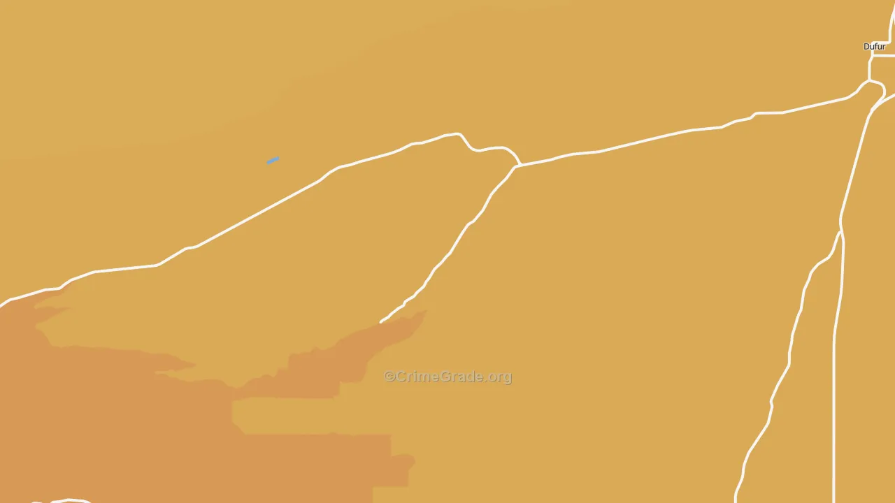 Friend, OR Map of Robbery Rates
