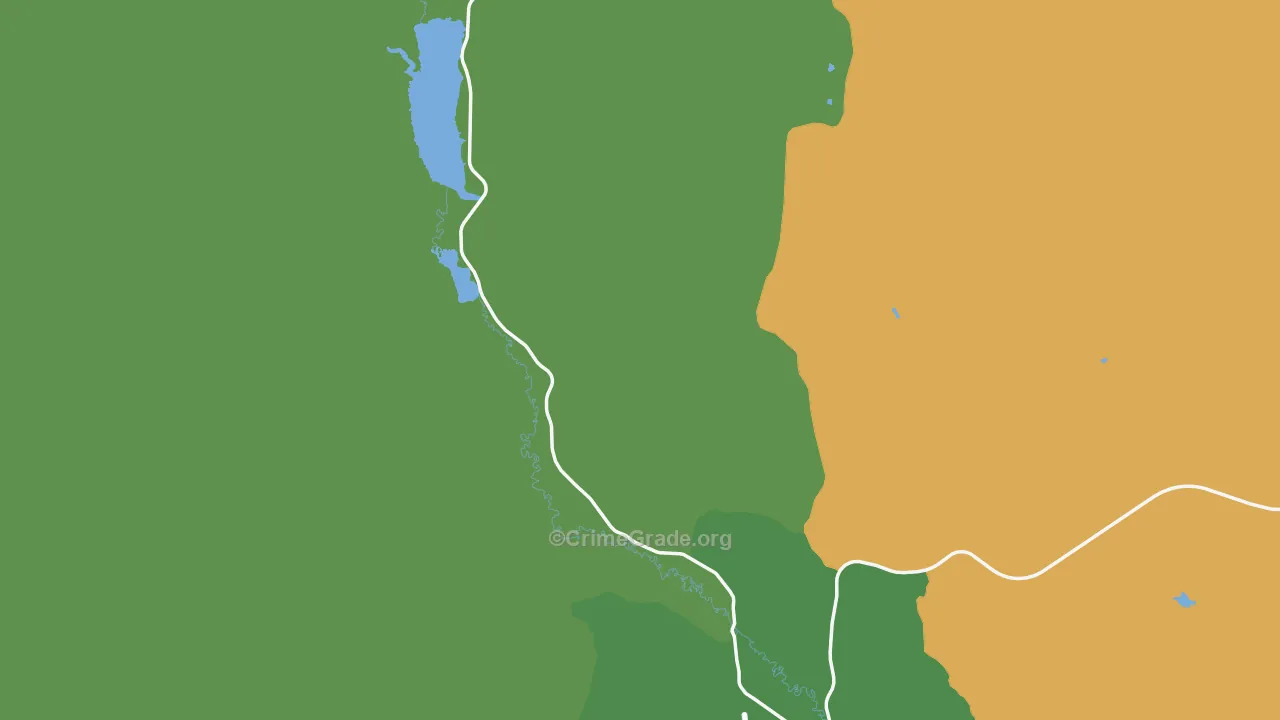 Frontier, WY Map of Robbery Rates