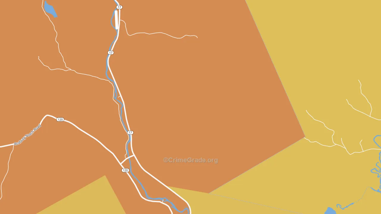 Frye, ME Map of Robbery Rates