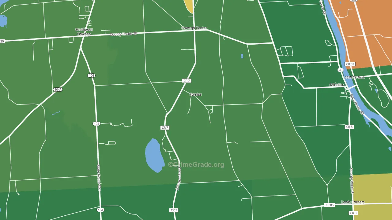 Furniss, NY Map of Robbery Rates