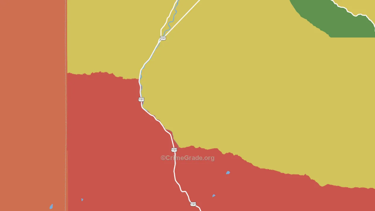 Gallatin Gateway, MT Map of Robbery Rates