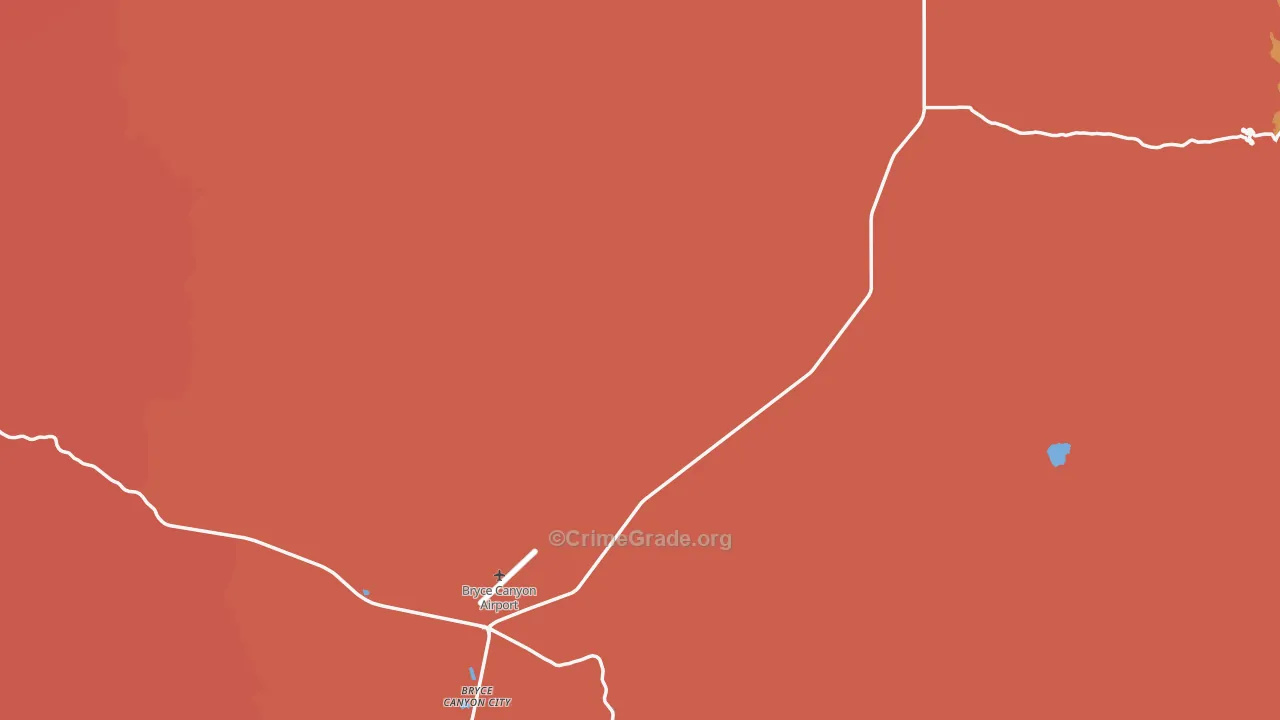 Garfield County, UT Map of Robbery Rates