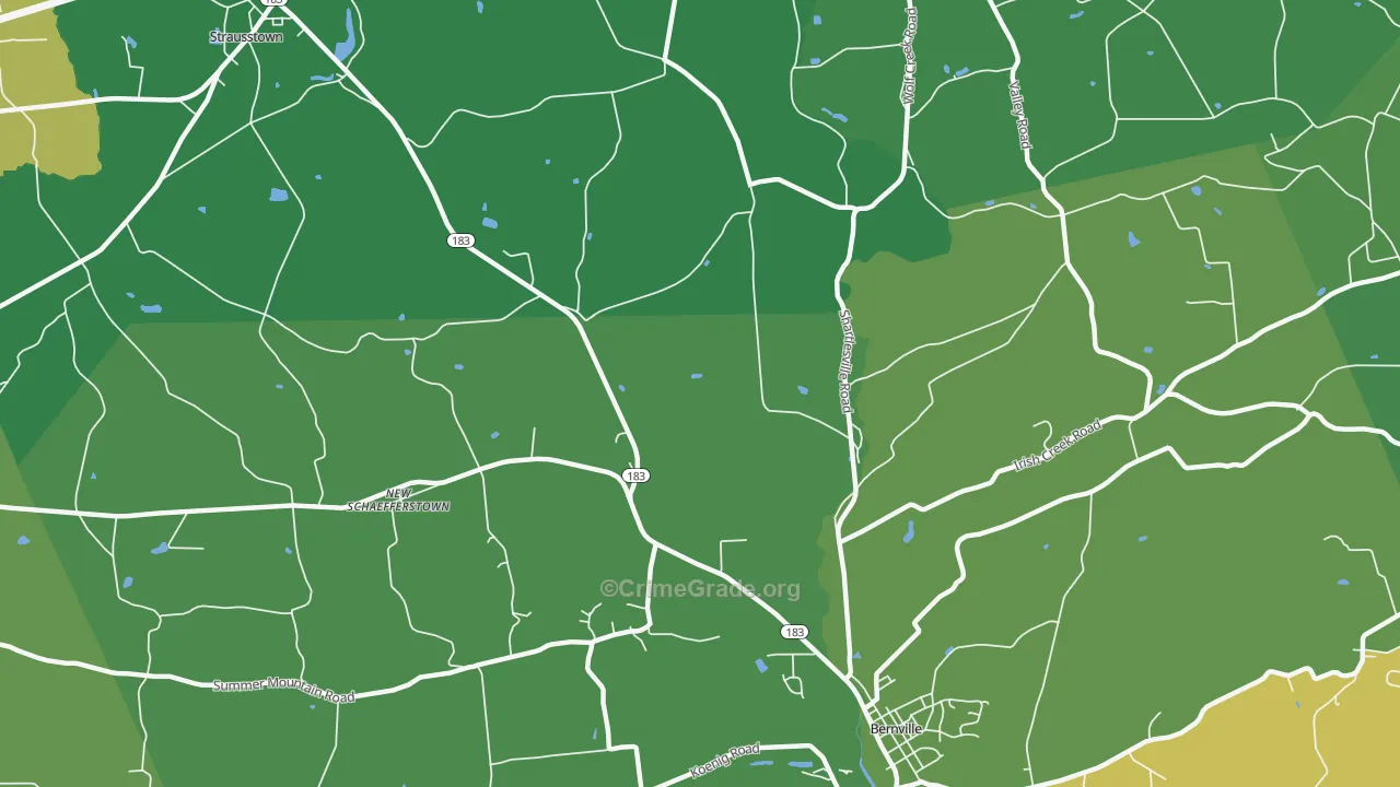 Garfield, PA Map of Robbery Rates