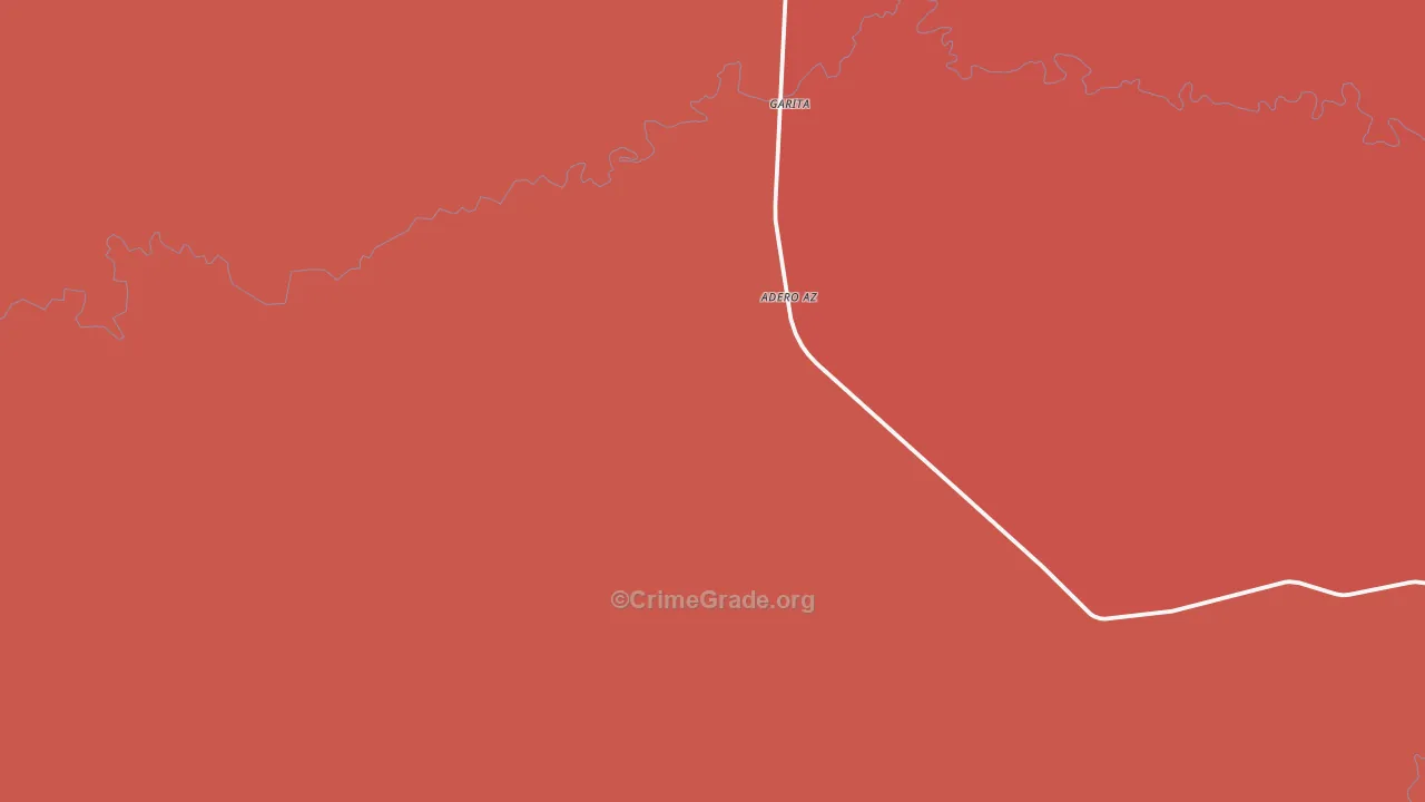 Garita, NM Map of Robbery Rates