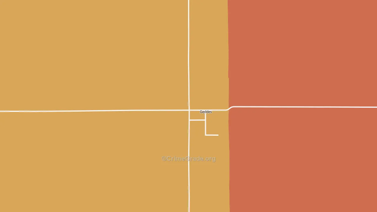 Geddes, SD Map of Robbery Rates