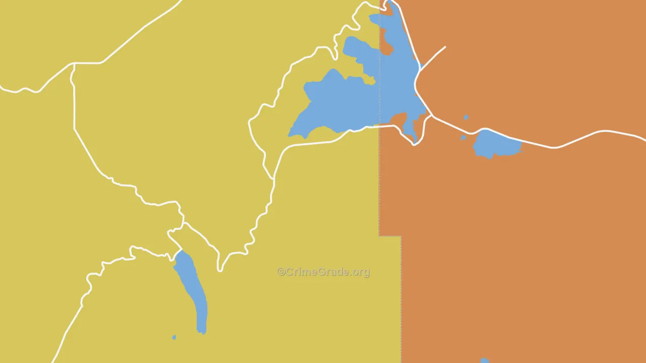 Georgetown, MT Map of Robbery Rates