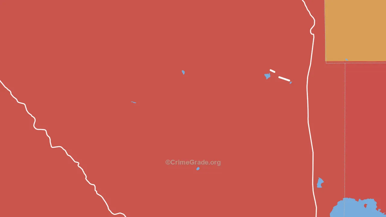 Gerlach, NV Map of Robbery Rates