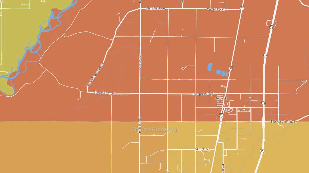 Gibson, ID Map of Robbery Rates