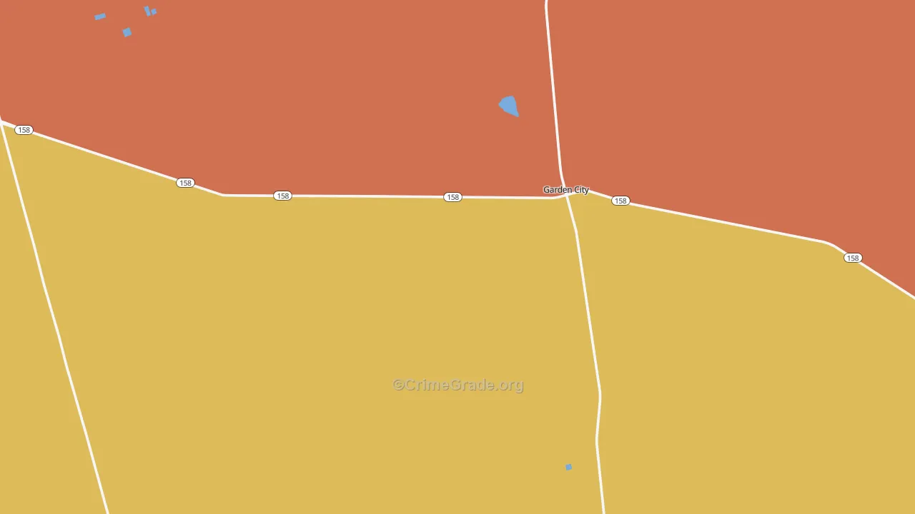 Glasscock County, TX Map of Robbery Rates