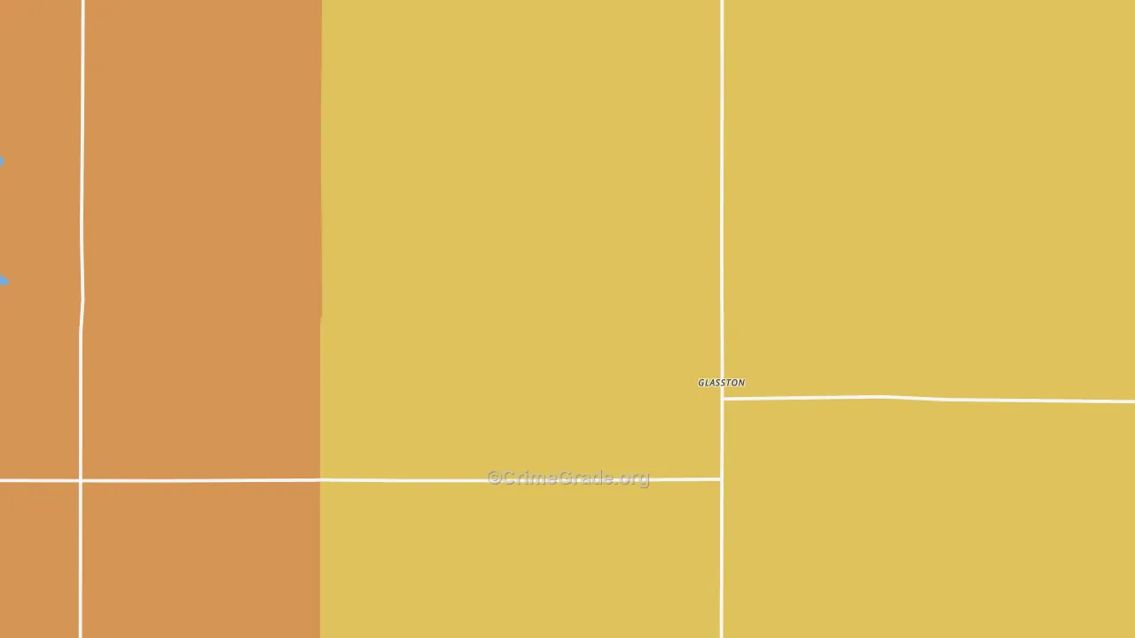 Glasston, ND Map of Robbery Rates