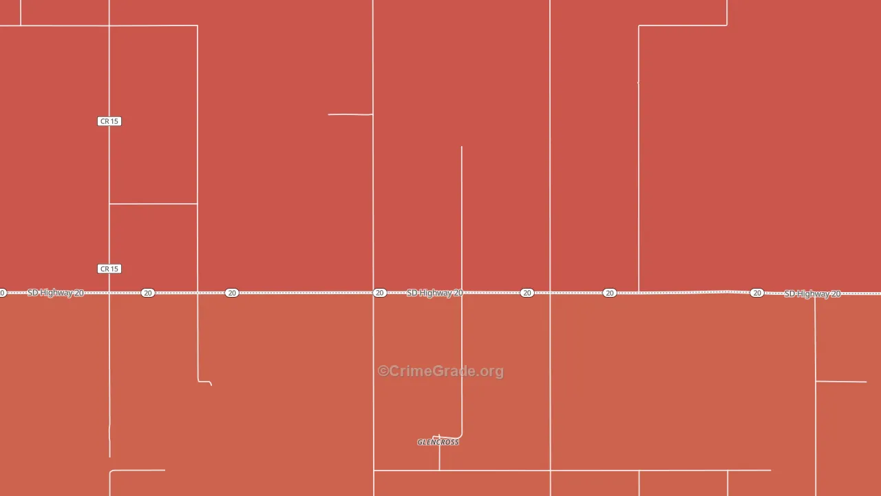 Glencross, SD Map of Robbery Rates