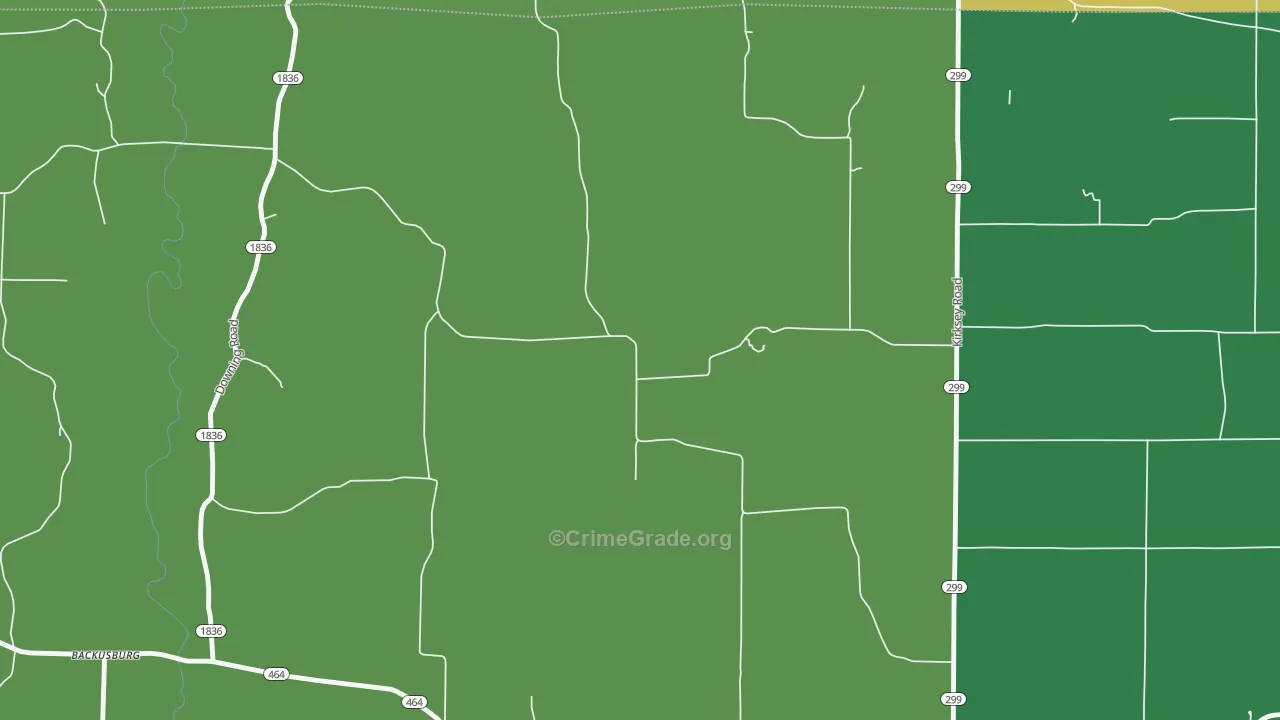 Golo, KY Map of Robbery Rates