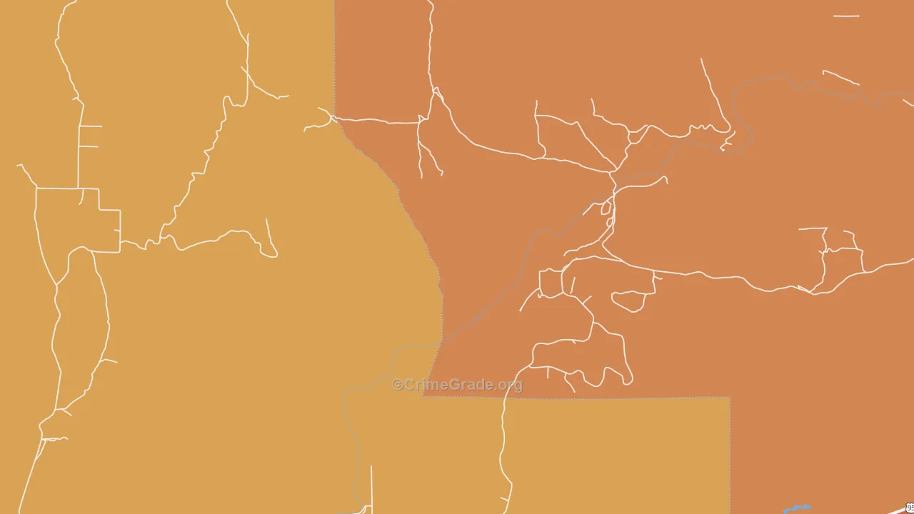 Goodrich, ID Map of Robbery Rates