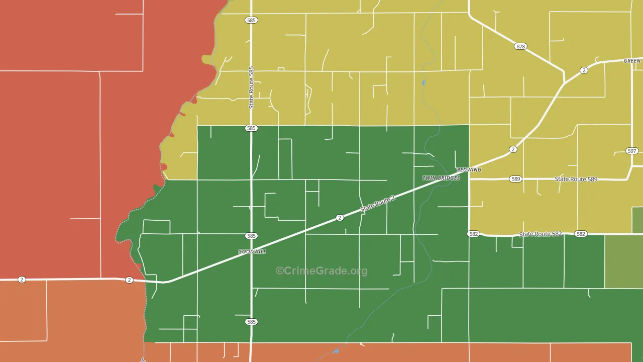 Goodwill, LA Map of Robbery Rates