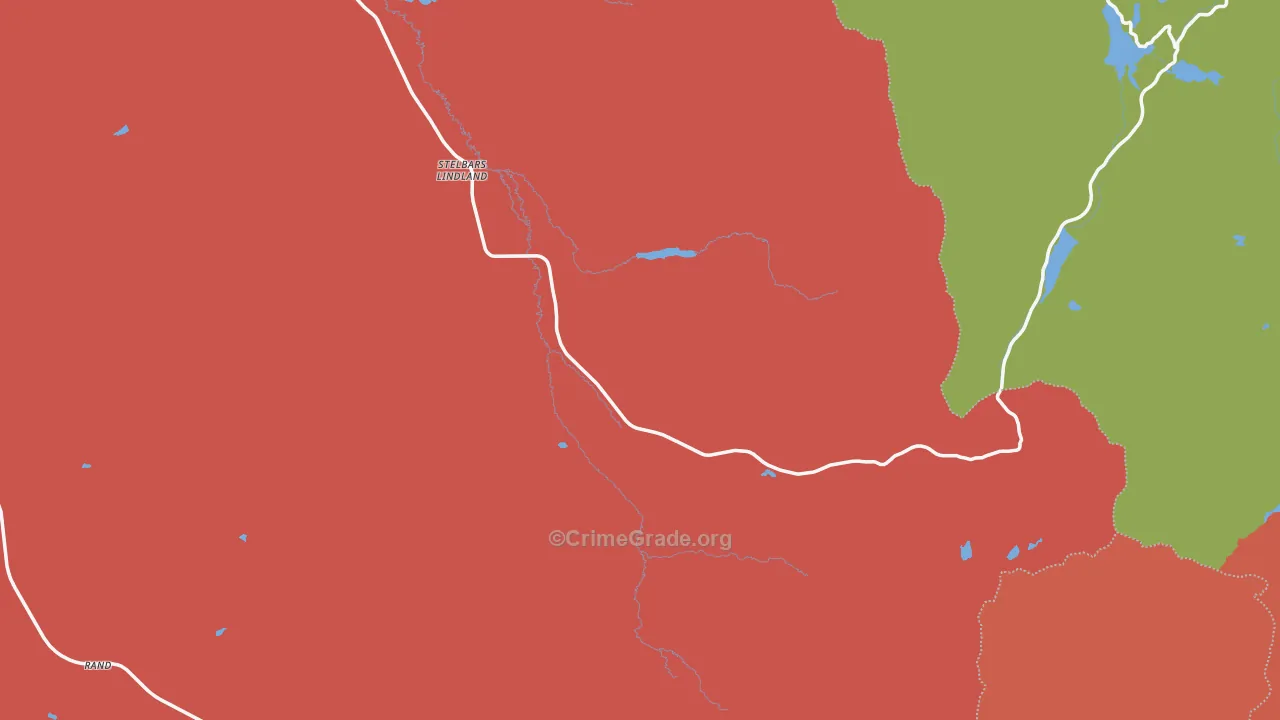 Gould, CO Map of Robbery Rates