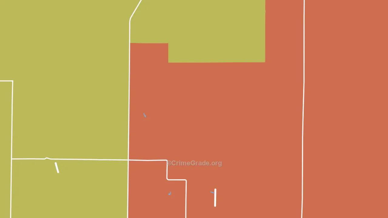 Gove, KS Map of Robbery Rates