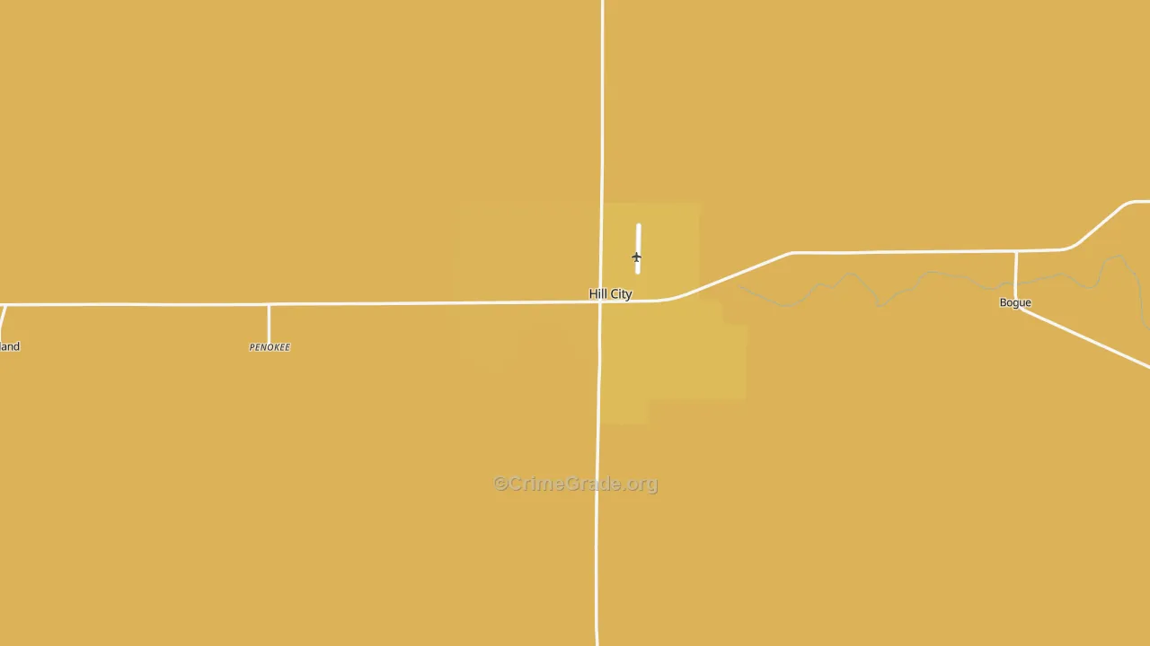 Graham County, KS Map of Robbery Rates